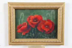 Nancy Taylor, Poppies, Pastel .