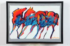 Trio in White by Marian Flanders, Acrylic on canvas ., sold Sep 2019
