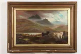Jp Holland, Highland Cows, Oil on canvas