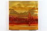 Mark White, Golden Sea Ii, Oil on aluminum