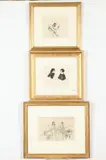 Robert Henri, FIGURE STUDIES: THREE WORKS, each stamped