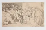 PRESENTATION AT THE TEMPLE, reverse signature in plate by Rembrandt Harmensz van Rijn, Etching, offered Sep 2019