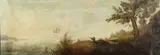 Continental School, Duck Hunting Scene, DUCK HUNTING SCENE, oil on canvas