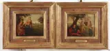 Paulus Bril, Two Biblical Scenes, Oil on tin/copper panels