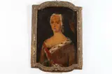 Portrait of Woman by Continental School, PORTRAIT OF WOMAN, oil on canvas, offered Sep 2019