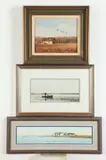 Eastern Shore Various Artists, SCENES OF THE EASTERN SHORE: THREE WORKS, each signed, Two watercolors and one oil