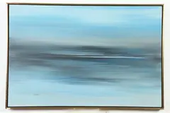 Abstract in Blue by Carmen Z. Simpkins, Oil on panel, offered Nov 2019