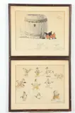 Maurice Day, FISHING BIRD and WAYWARD PUPS: TWO WORKS, each signed lower right and inscribed "MGM Studio, Graphite and watercolor