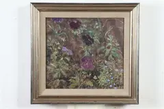 Pansies by Robert Sudlow, Oil on canvas, sold Nov 2019