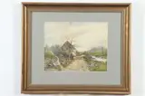 Edwin Lamasure Jr, Old Mill in Late Fall, Watercolor
