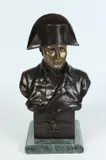Petronio Nannin, Bust of Napoleon, Green marble base. - Height: 17 1/2 in