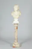 E. Zellalini, Untitled, GYPSY WOMAN, white marble sculpture
