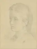 Adolphe-Félix Cals, Untitled, pencil 32.5 x 26cm Provenance: The Estate of Sir Jack and Lady Baer.