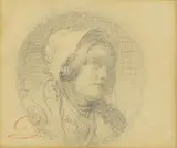 Adolphe-Félix Cals, Untitled, pencil 6.5 x 8cm Provenance: Collection du Comte Doria