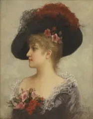 Émile Eisman-Semenowsky, Untitled, oil on panel 31 x 25cm