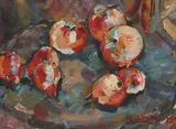 Untitled by Ruzana Ambartsumyan, oil on canvas 34.5 x 38.5cm, sold Sep 2022