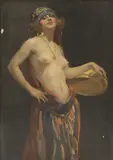 Allan Douglas Davidson, Untitled, oil on board 36 x 25cm