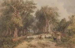 David Cox, Untitled, watercolour 38 x 55.5cm Provenance: Enoch Harvey