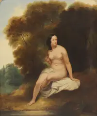 Untitled by William Edward Frost, Circle of William Edward Frost (1810-1877) A nude in a landscape oil on canvas 65 x 52cm, sold Sep 2022