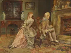 Henry Gillard Glindoni, Untitled, oil on canvas 69 x 92cm