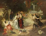 Henri Charles Antoine Baron, Untitled, oil on canvas 83.5 x 106cm