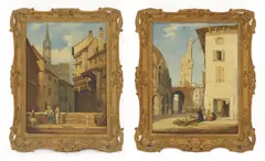 Untitled by William Callow, oil on canvas 35.5 x 25cm, sold Sep 2022