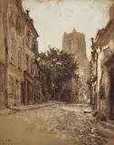 Léon Augustin Lhermitte, Untitled, pastel 31.5 x 23.5cm Exhibited: Paris