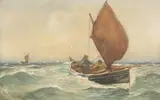 Ernest Dade, Untitled, watercolour 49.5 x 74cm