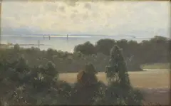Carl Ferdinand Hernlund, Untitled, oil on panel 22 x 33.5cm