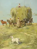 Charles Henry Harrison Burleigh, Untitled, oil on canvas 101 x 77cm
