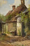 Ernest Walbourn, Untitled, Ernest Charles Walbourn (1872-1927) 'A Quiet Corner' oil on board