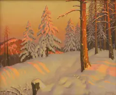 Michail Markianovic Guermacheff, Untitled, oil on canvas 46.5 x 56cm