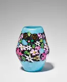Artisti Barovier, Murrine Floreali Vase, blown glass applied with murrines