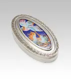 Masriera Y Carreras, Box, silver, silver-gilt, enamel