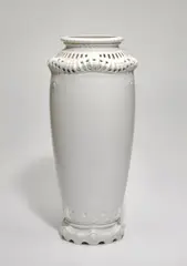 Large Vase by Emil Rutter, for Berlin (KPM), porcelain with molded and pierced decoration, offered Oct 2020