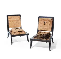 Pair of Lounge Chairs by Herter Brothers, sold Oct 2020