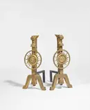 Herter Brothers, Important Pair of Andirons