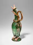 Salviati & C., Zoomorphic Pitcher, blown and applied glass internally decorated with aventurine