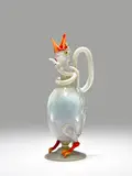 Zoomorphic Pitcher by Salviati & C., blown and applied opalescent glass, sold Oct 2020