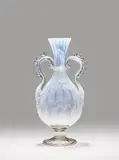 Twin-Handled Vase by Salviati & C., blown and applied opalescent glass, sold Oct 2020