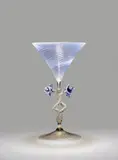 Benvenuto Barovier, Wine Glass with Double Helix Stem, Wine Glass with Double Helix Stem