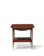 Side Table by Herter Brothers, 4558, carved rosewood, brass, stamped '4558' to the underside of upper rail, sold Oct 2020