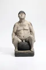Lars Calmar, Bad Boy, from the Gang series, glazed stoneware, glaze mark 'L CALMAR'