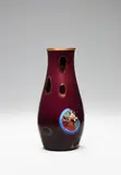 Giuseppe Barovier, Carlo Goldoni Portrait Murrine Vase, for Vetreria Artisti Barovier, murrine monogram AB to the underside, cased and applied glass with murrine decoration