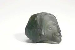 Erwin Burger, Portrait Bust, carved glass