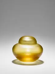 Paolo Venini, Inciso Vase and Cover, for Venini, wheel carved glass