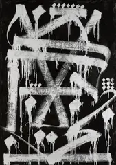Untitled (Dripping Composition) by RETNA, offered Jun 2020