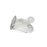 Dale Chihuly, Four Piece White, Clear and Black Seaform Set