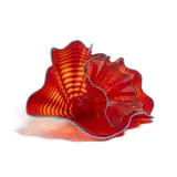 Dale Chihuly, Red Seaform Set with Blue Lip Wrap