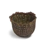 June Schwarcz, Bowl, electroplated copper foil and enamel, iron plated, indistinctly signed on underside